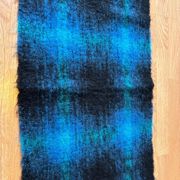 The Scotch House Blue And Black Scarf - Picture 8 of 10